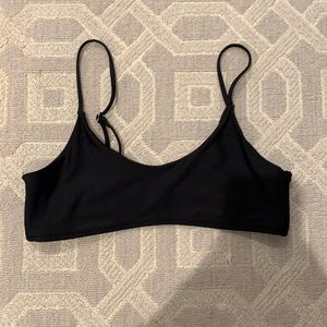 black bikini top